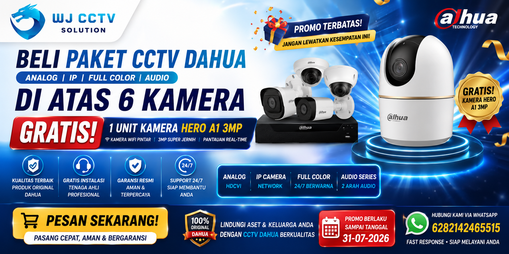 Promo Dahua Hero A1 3 MP